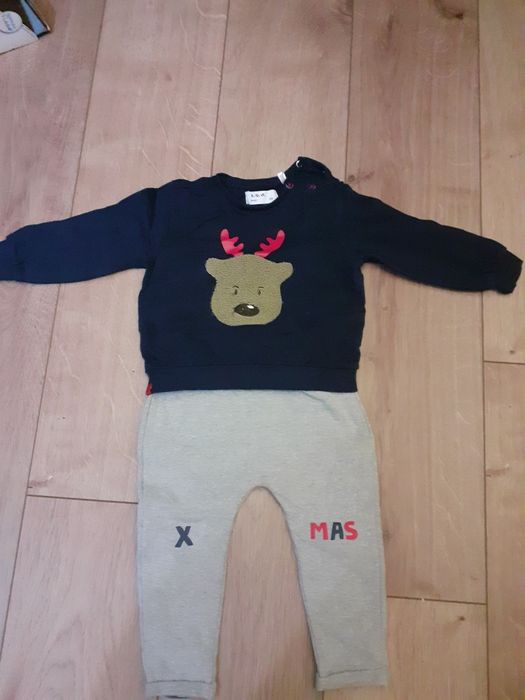 Komplet chłopięcy świąteczny rozm 86  firmy 5 10 15 Stan idealny