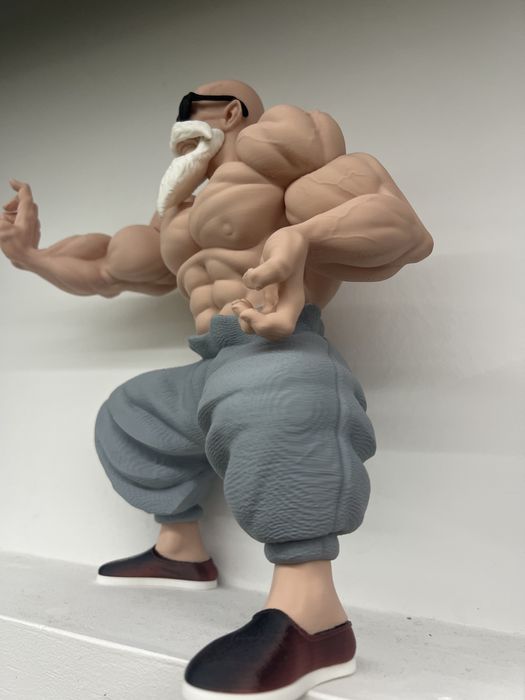 Figura 3D do Mestre Kame – Estilo Dragon Ball