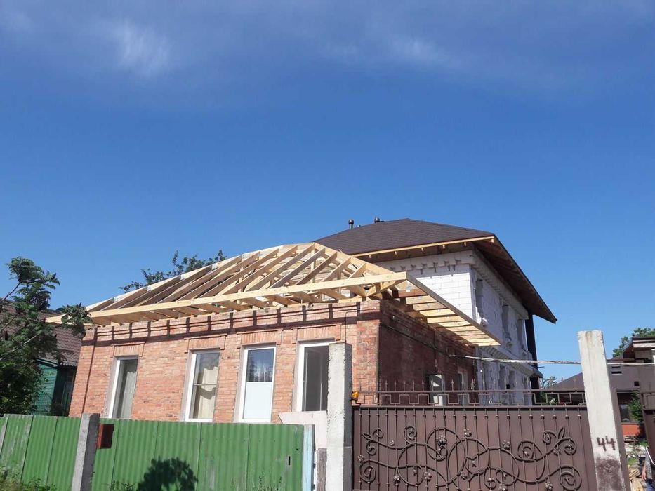 Кровельные работы, ремонт монтаж кровли, крыши дома
