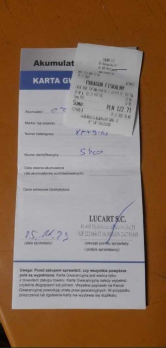 Akumulator motocyklowy Exide 12V 120ah