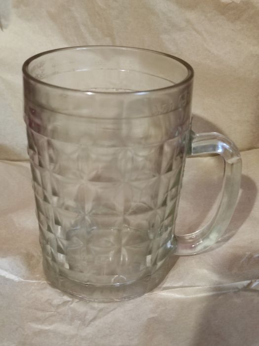 Бокал епохи  СССР для пива кваса , ємність 0,5 Л.Клеймо заводу!