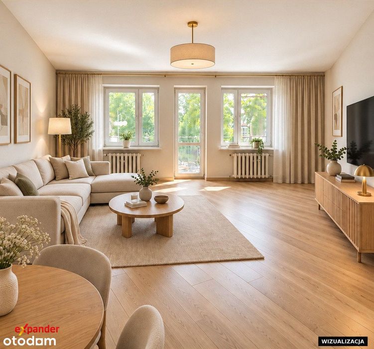 85,19 m² w centrum Kalisza | 3 pokoje | 1. piętro | balkon