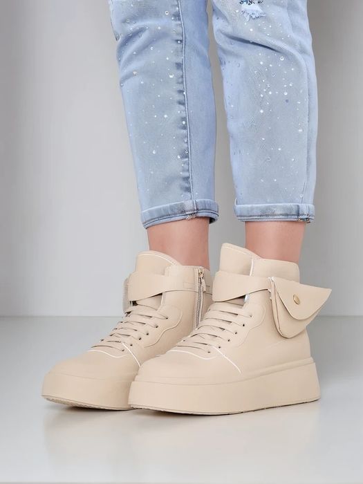 4 KOLORY 36 37 38 Sneakersy 39 40 41 za kostkę na platformie kieszonka