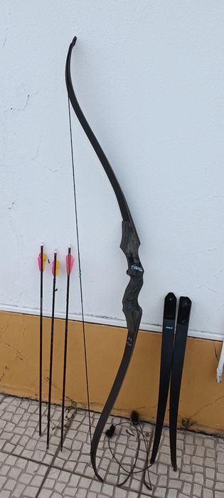 2 em 1 Arco tradicional tiro/ caça  30 e 55 libras