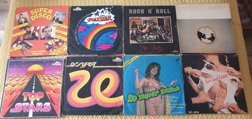 Lote de Discos de Vinil antigo