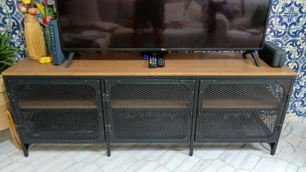 estante ferro com madeira ikea