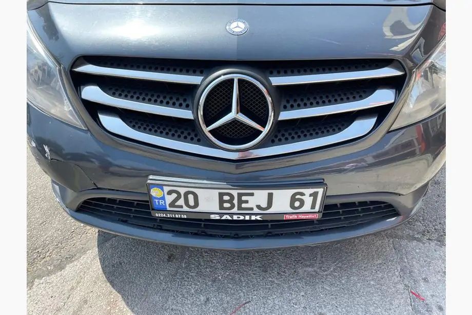 Mercedes Citan 2013-2021 гг. Хром Накладки на Решітку (5 шт)