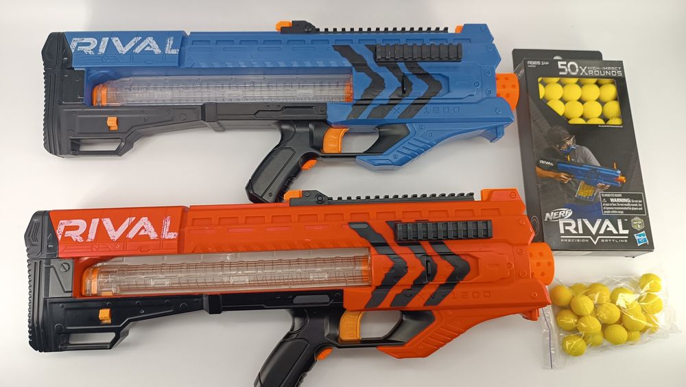 Бластер Nerf Rival Zeus б.у. в хорошому стані (2 кольори) + кулі