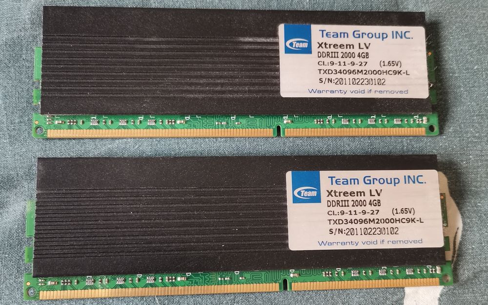 Продам оперативну пам'ять Team ddr3 2х4Gb