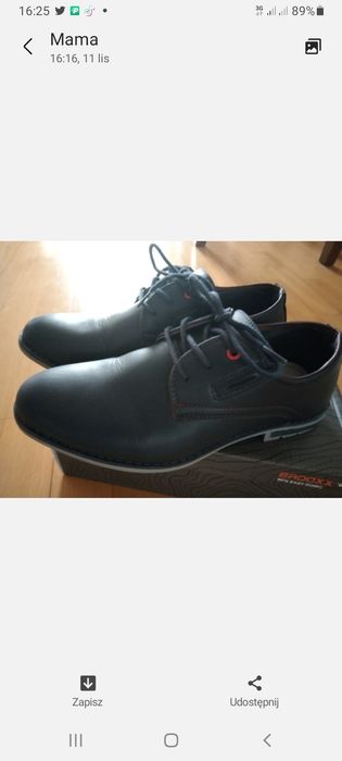 Buty komunijne  raz założone