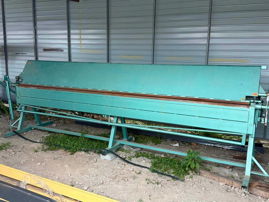 Zaginarka, Giętarka 4.1m z nożem, jak nowa, mało używana. Do blachy od 03 do 1.2mm