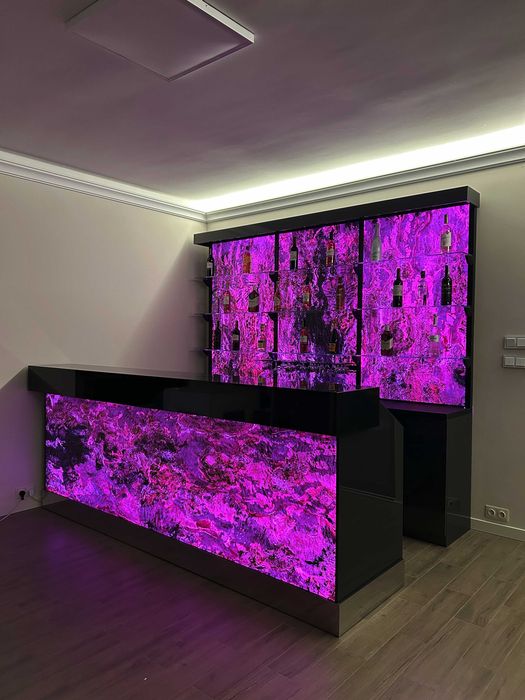 Bar restauracyjny. bar rgb, barek domowy