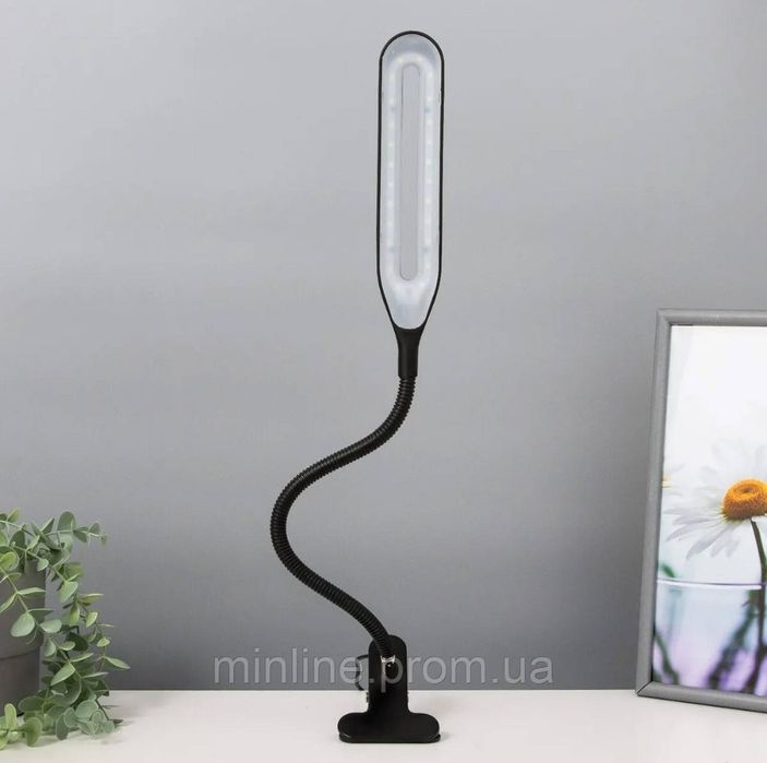 Настільна світлодіодна LED лампа-прищіпка