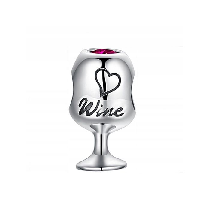 Srebrny charms PARA kawa kubek party do bransoletki ślubnej Pandora