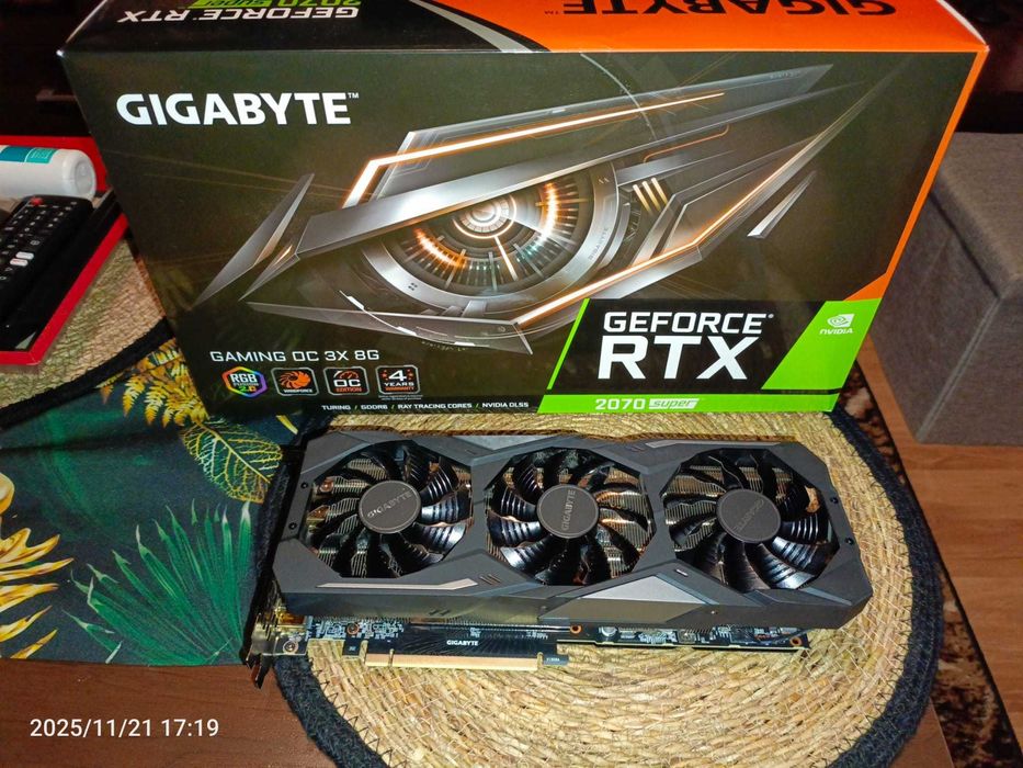 Gigabyte RTX2070 SUPER OC 8GB GDDR6 256bit - RGB - pudło!