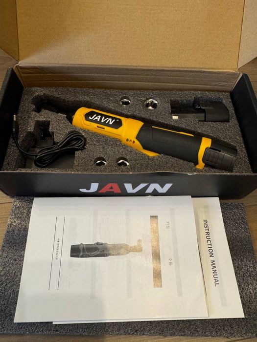 Кутовий гайковерт 3/8” 45Нм 12V, акумуляторна тріскачка