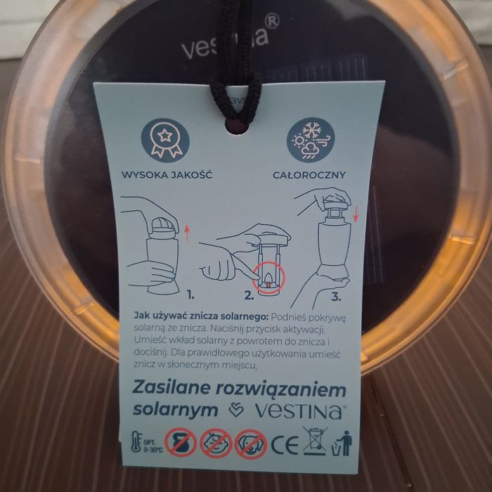 Znicz z wkładem Solarnym na 3 lata