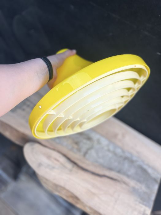 Plastikowy abażur klosz lampy wiszącej prl vintage