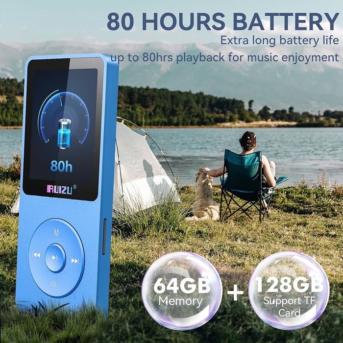 MP3-плеєр RUIZU 64 ГБ з Bluetooth 5.3