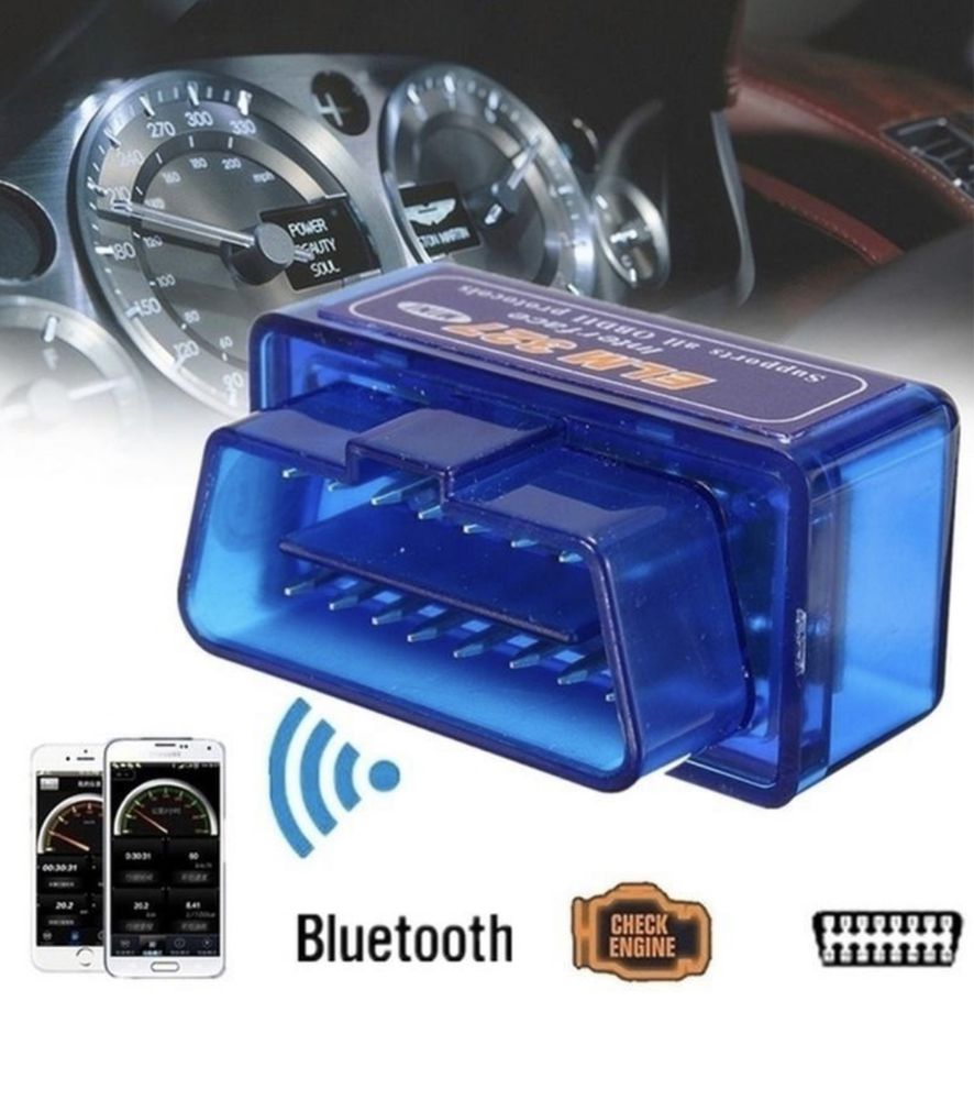 Автосканер OBD 2, OBD II, obd сканер помилок автосканер v 1.5, ELM 327: ...