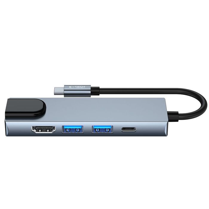 Tech-Protect V3-HUB adapter 5IN1 grey