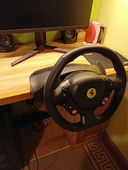 st. idealny Kierownica Thrustmaster T80 z pedałami Ferrari 488 GTB