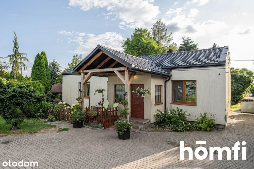 Rustykalny dom + duże hale - 2 km od Radomia