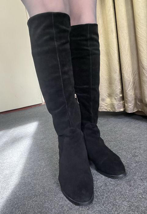 Чоботи натуральний нубук