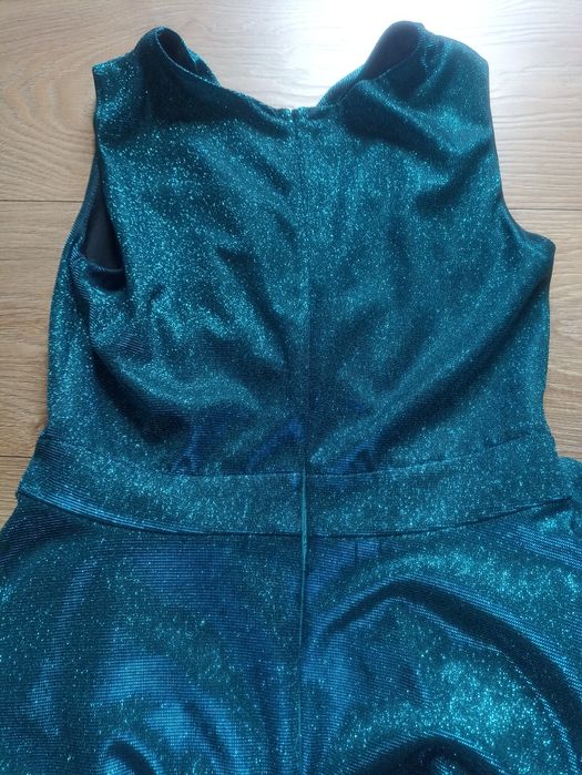 Sukienka brokatowa asymetryczna