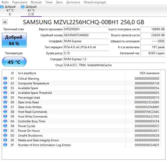 Samsung PM9A1 NVMe PCIe 4.0 SSD - 1TB та 256GB. OEM Samsung 980 Pro, аналог 990Pro/Kingston KC 3000. В ігровий ПК з Ryzen/Intel 5/7/9 до RTX/RX