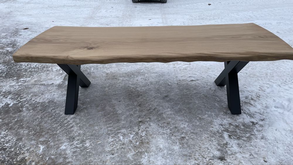 Stół dębowy, monolit 250x96 cm