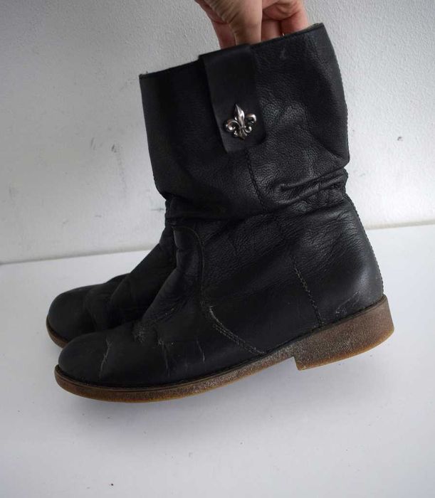 Rieker buty botki kozaki skórzane czarne 38