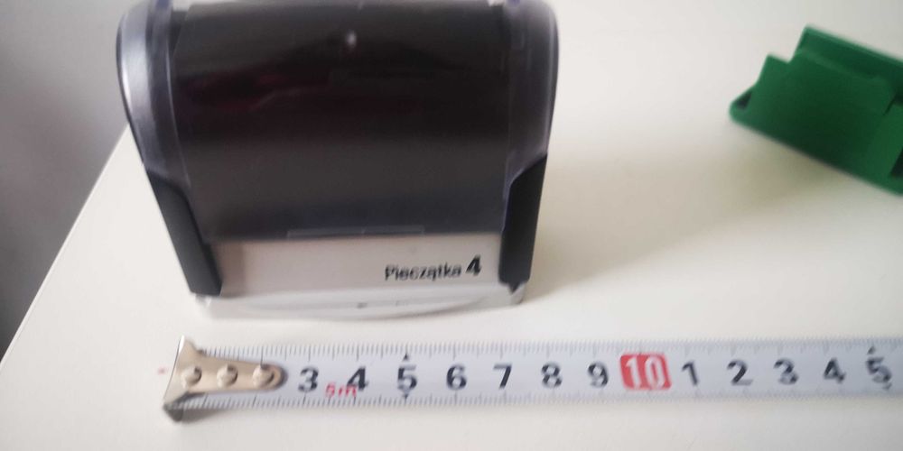 Zestaw pieczątek i tuszy w super stanie