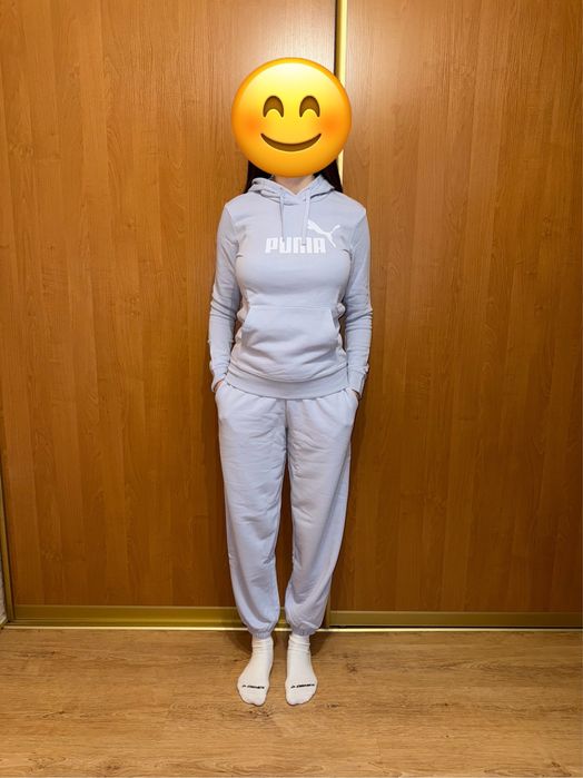 Оригінальний костюм puma,чорний костюм,флісовий костюм puma