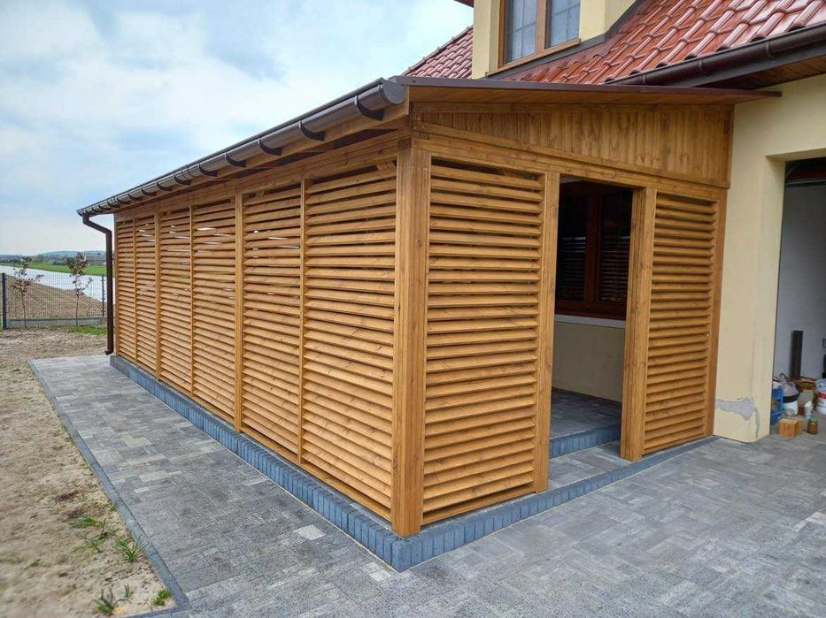 Zadaszenia tarasów, wiaty garażowe, wiaty ogrodowe