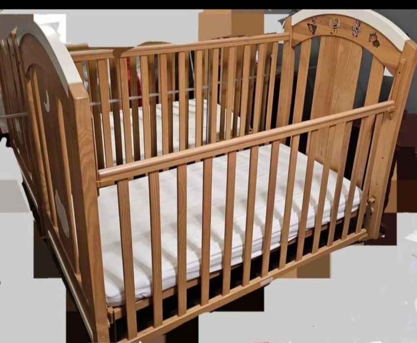 Cama de grades dos 0 aos 3 anos com colchão