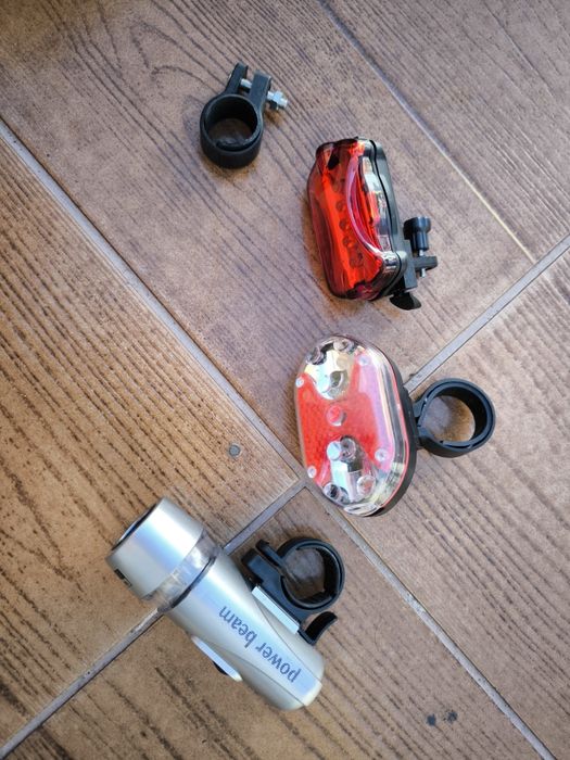 Luzes Bicicleta e Adaptador