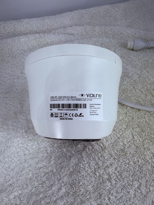 Kamera VidiLine IP Kopułowa 5Mpx Dual Light Biała