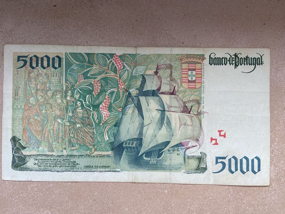 2 Notas 5000 Escudos 1998