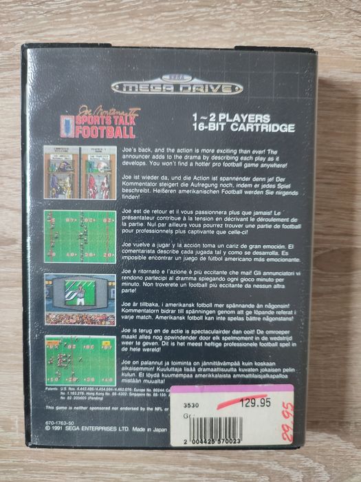 Sports Talk Football Sega Mega Drive
