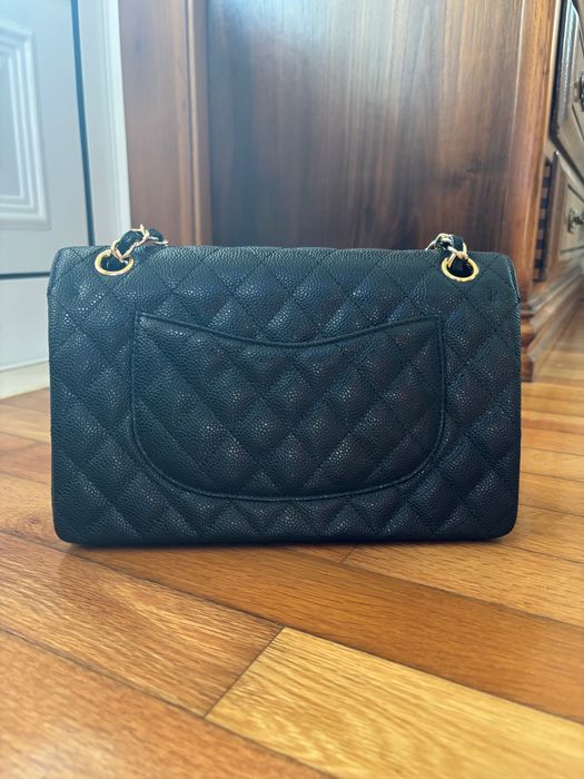 Chanel Classic Flap Medium 11.12 Preta Full Set