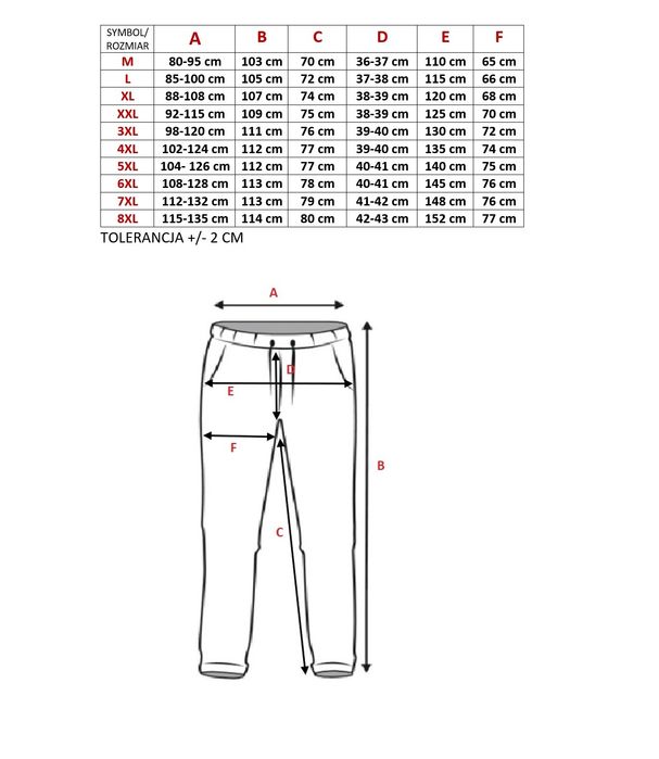 SZARE spodnie męskie bojówki rozmiary od M do 4XL