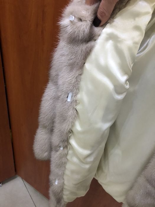 Норковый полушубок (жемчужная норка)