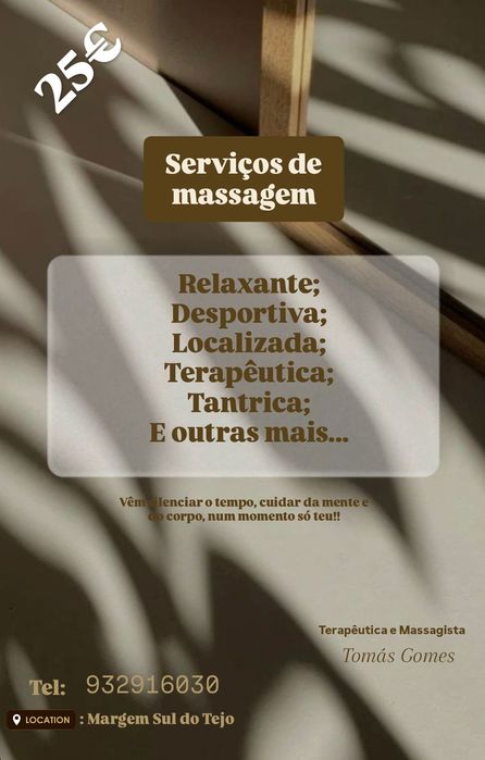 Massagista/fisioterapeuta