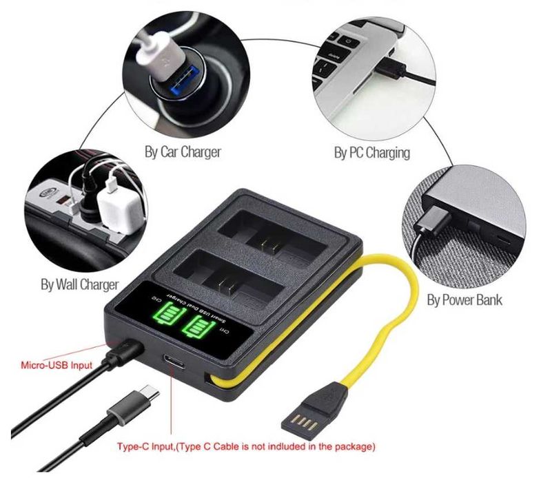 LP-E5 1800mAh p/ Canon - Baterias e/ou Carregador Duplo (NOVOS)