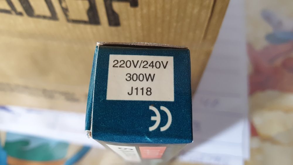 Lâmpada Halogénio 300w Nova