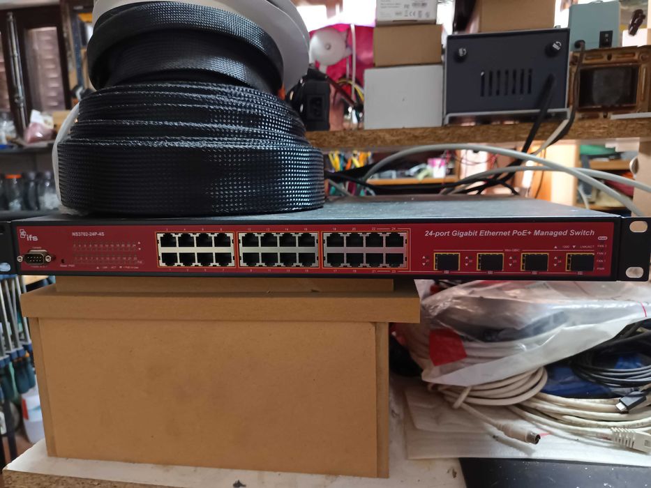 Switch 24 portas POE configurável