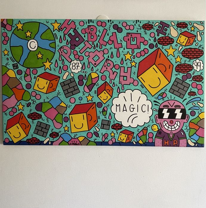 Tela única 1/1 do artista HATORY PABBLO - INTERNET IS A LIE - 2019