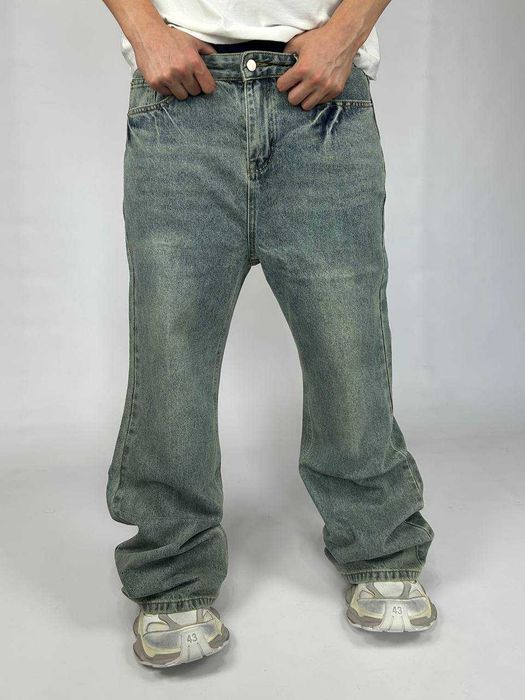BALENCIAGA flared faded washed jeans клеш кльош джинсы archive