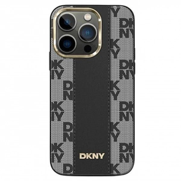 Etui DKNY Leather Checkered Mono Pattern MagSafe na iPhone 14 / 15 / 1